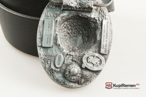 Кожаный ремень с пряжкой "BRITISH BULLDOG"  - kupiremen.ru