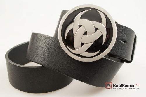 Кожаный ремень с пряжкой "RUNIC KNOT" (Рунический узел) - kupiremen.ru