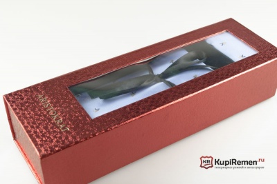 Мужской голубой галстук ARISTOKRAT с нагрудным платком в коробке - kupiremen.ru