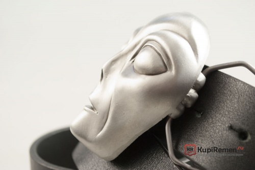 Ремень с пряжкой "ALIEN HEAD" (Голова инопланетянина) 3D - kupiremen.ru