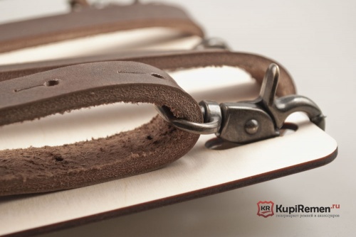 Кожаные брутальные подтяжки PANFFF с креплением к шлёвке - kupiremen.ru