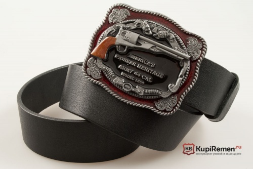Ремень кожаный с прягой  "Colt Navy" - kupiremen.ru