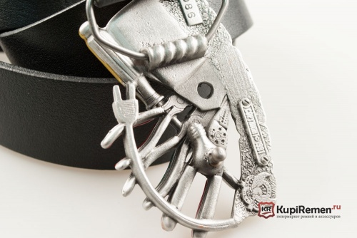 Кожаный ремень с пряжкой "ELECTRICIAN (TOOLS)" (Инструменты электрика) - kupiremen.ru