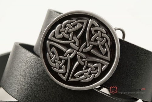 Кожаный ремень с пряжкой "CELTIC CIRCLE" (Кельтский круг) - kupiremen.ru