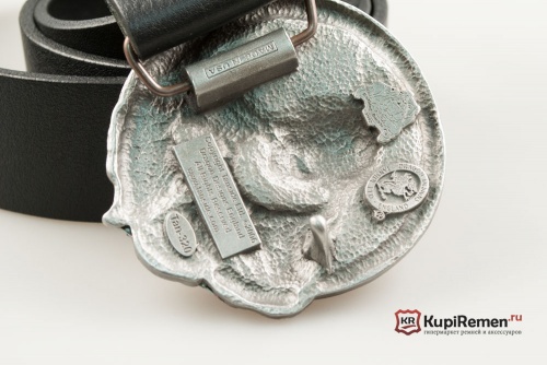 Кожаный ремень с пряжкой "Volund" (Велунд) 3D - kupiremen.ru