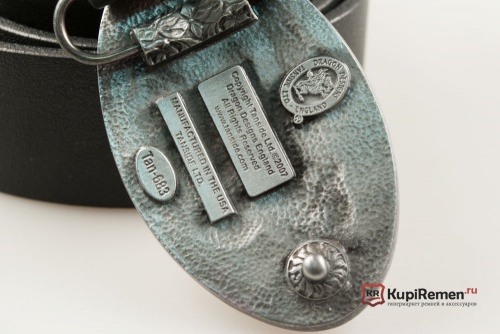 Кожаный ремень с пряжкой "Rugby"  - kupiremen.ru