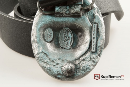 Кожаный ремень с пряжкой "Индеец" - kupiremen.ru