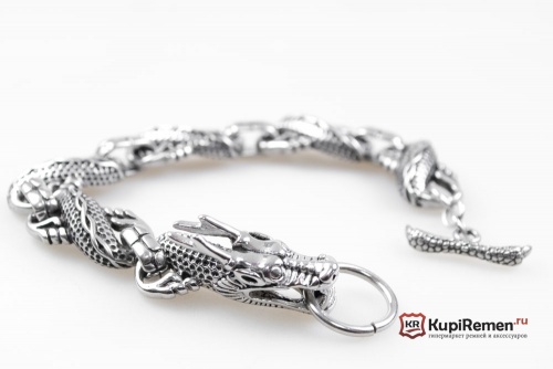 Браслет из хирургической стали Дракон - kupiremen.ru