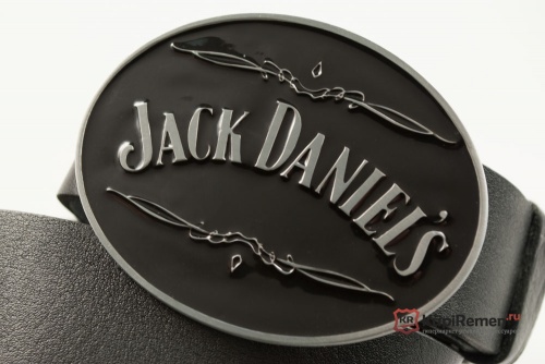 Кожаный ремень с пряжкой "JACK DANIEL'S" - kupiremen.ru