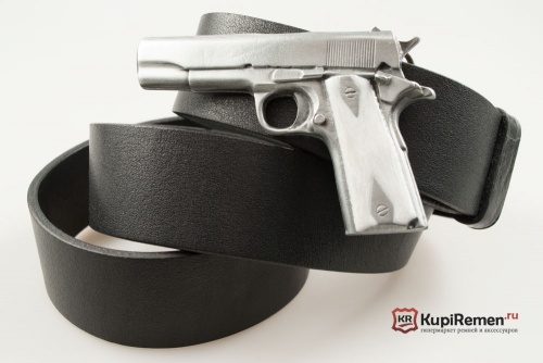 Ремень с пряжкой "COLT 45 (MODERN AUTOMATIC)" (Кольт) 3D - kupiremen.ru