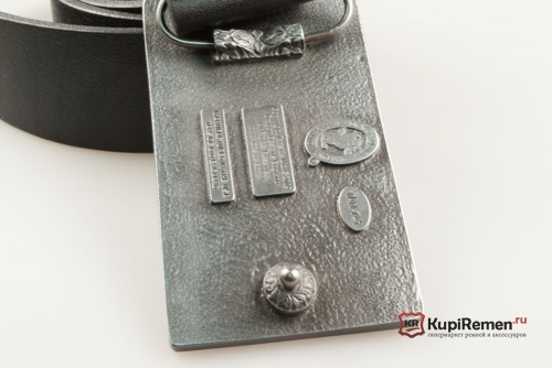 Кожаный ремень с пряжкой "1851 SWORD BELT PLATE"  - kupiremen.ru