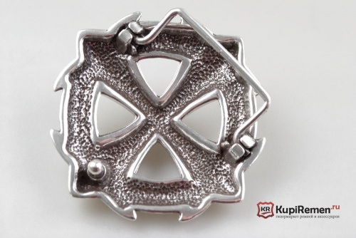 Пряжка для ремня Крест из лилий - kupiremen.ru
