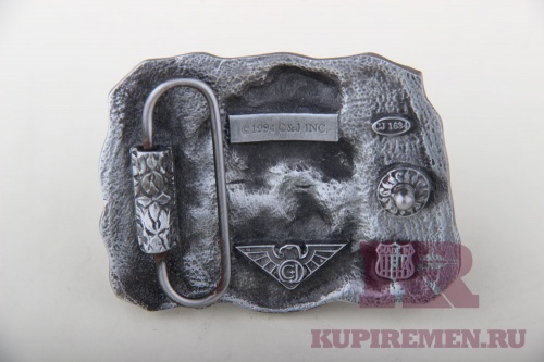 Кожаный ремень с пряжкой "Lucky stiff" - kupiremen.ru