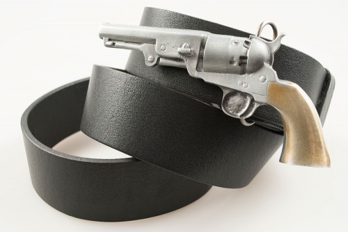 Ремень с пряжкой "COLT REVOLVER (NAVY 1865)" (Револьвер Кольта) 3D - kupiremen.ru