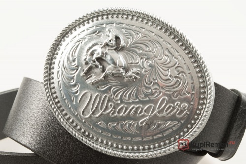 Кожаный ремень с пряжкой "Wrangler" 3D - kupiremen.ru