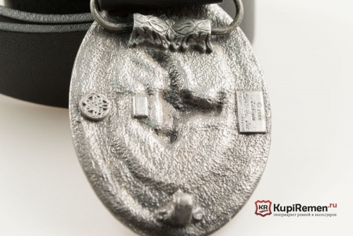 Кожаный ремень с пряжкой "Индеец" 3D - kupiremen.ru
