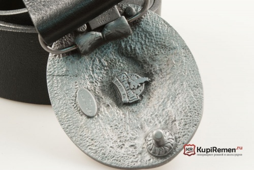 Кожаный ремень с пряжкой "Орнамент" - kupiremen.ru