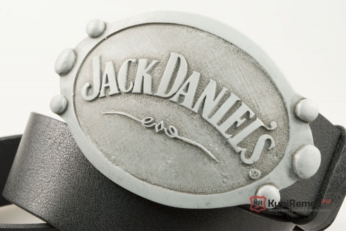 Кожаный ремень с пряжкой "JACK DANIEL'S" - kupiremen.ru
