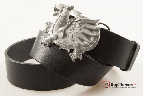 Кожаный ремень с пряжкой "ДРАКОН" - kupiremen.ru