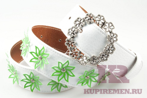 Женский ремень Gherardini Flower - kupiremen.ru