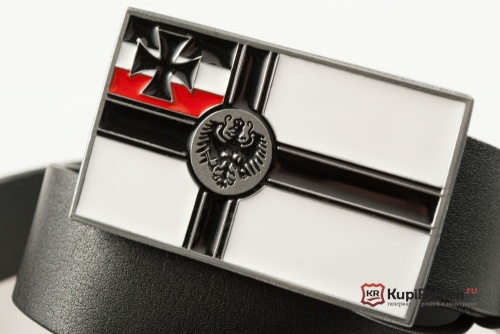 Ремень с пряжкой "GERMAN WAR FLAG" (Военный флаг Северогерманского союза) - kupiremen.ru