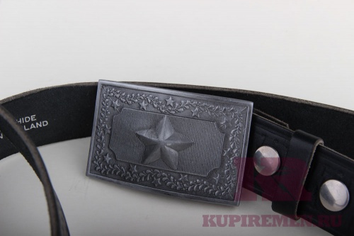 Кожаный ремень с пряжкой "US TEXAS STAR" - kupiremen.ru