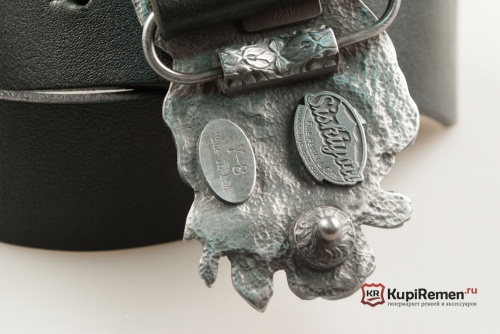 Ремень с литой пряжкой "Красные розы" 3D - kupiremen.ru