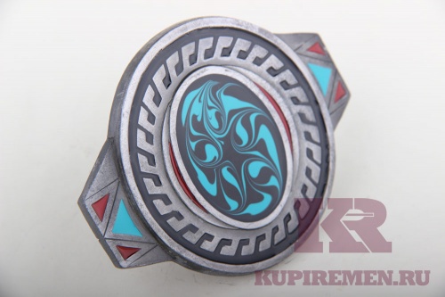Кожаный ремень с пряжкой "Орнамент" - kupiremen.ru