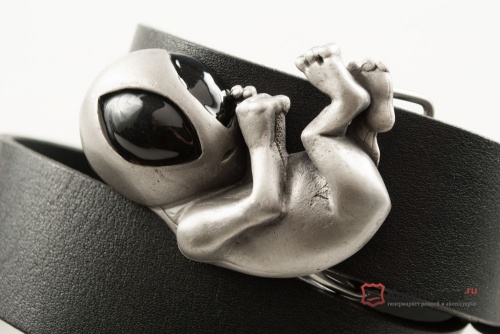 Ремень с пряжкой "ALIEN EMBRYO" (Эмбрион инопланетянина) 3D - kupiremen.ru