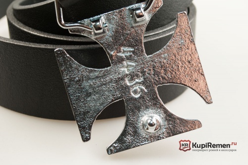 Кожаный ремень с пряжкой "Кельтский крест"  - kupiremen.ru