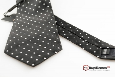 Чёрный мужской галстук ARISTOKRAT - kupiremen.ru