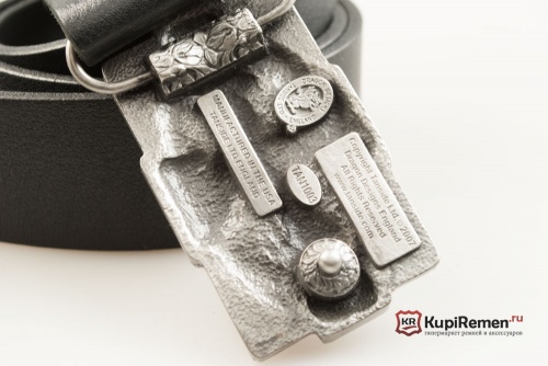 Кожаный ремень с пряжкой "CROSS RECTANGLE RED" (Кельтский крест) 3D - kupiremen.ru