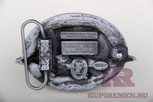Кожаный ремень с пряжкой "CROSS ON WINGS"  - kupiremen.ru